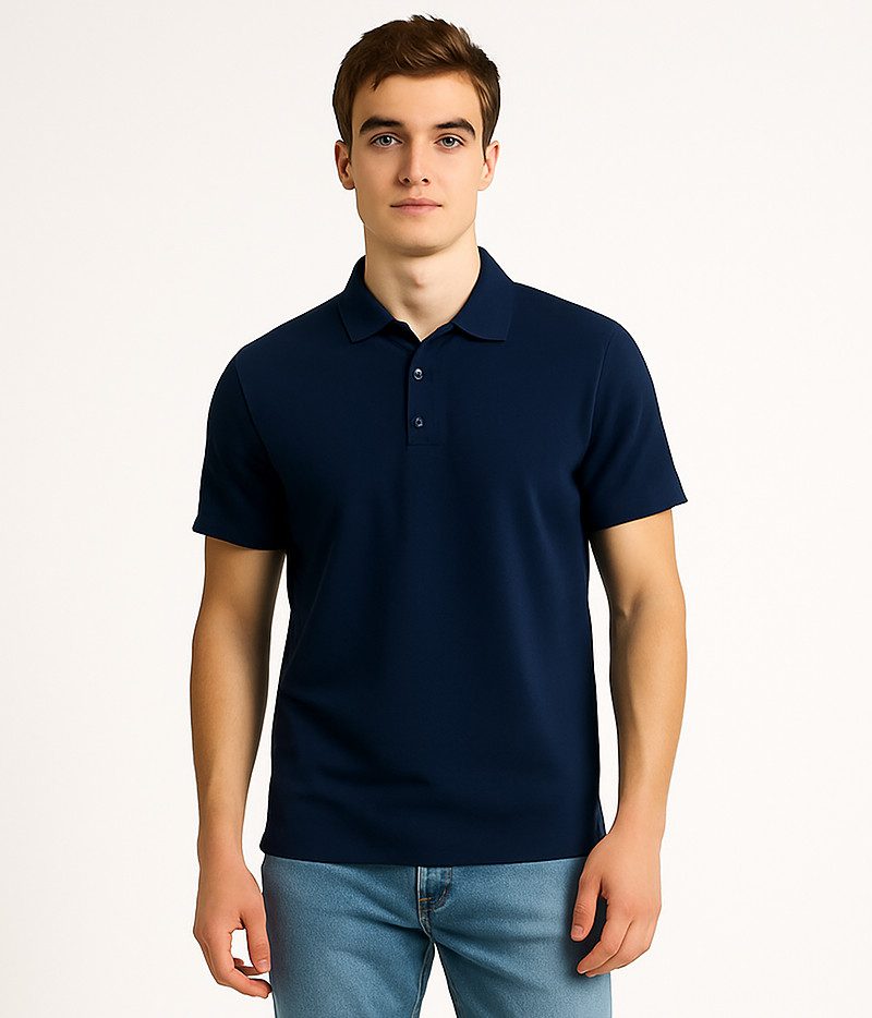 Polo shirt - navy-blue
