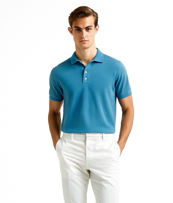 Polo shirt - turquoise